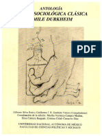 Antología Teoría Sociológica Clásica Durkheim