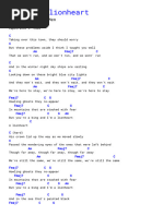 King and Lionheart Cifra of Monsters and Men | PDF