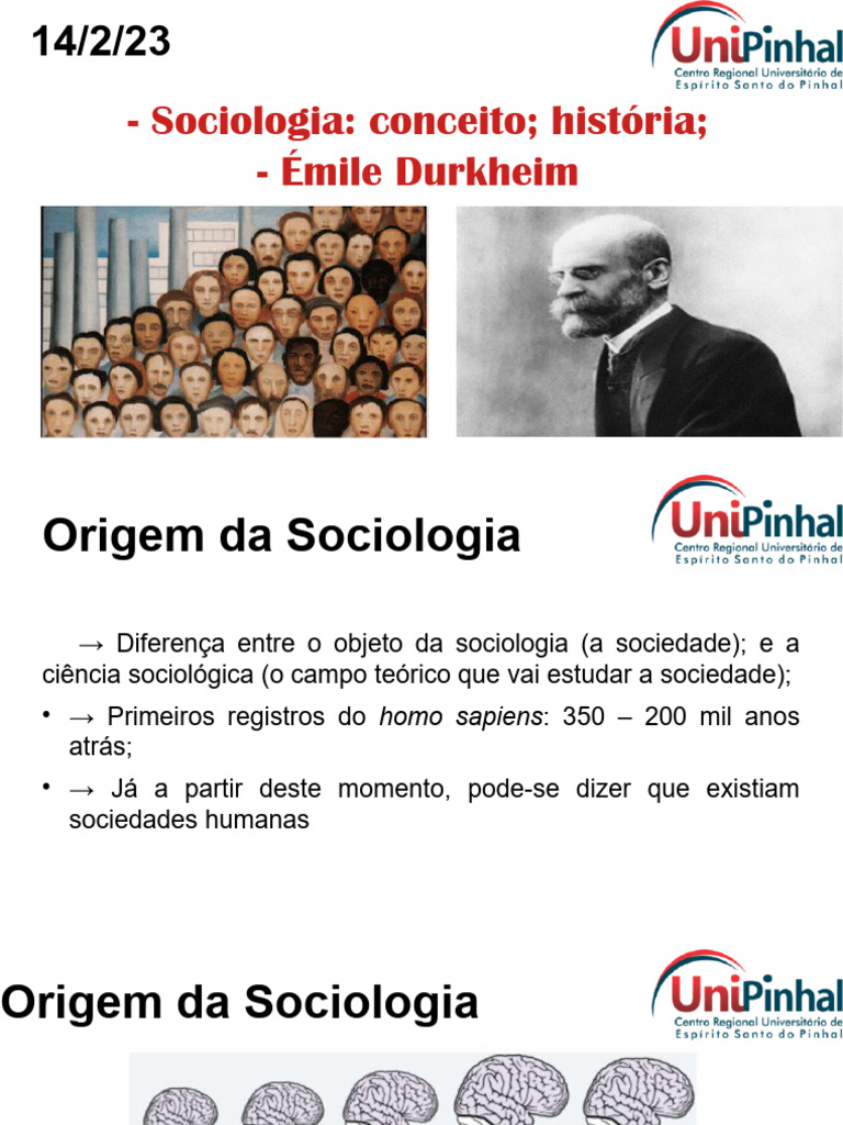 o Que É Sociologia - Emile Durkheim | PDF | Sociologia | Émile Durkheim