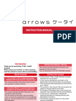 Arrows F-03L Phone Manual