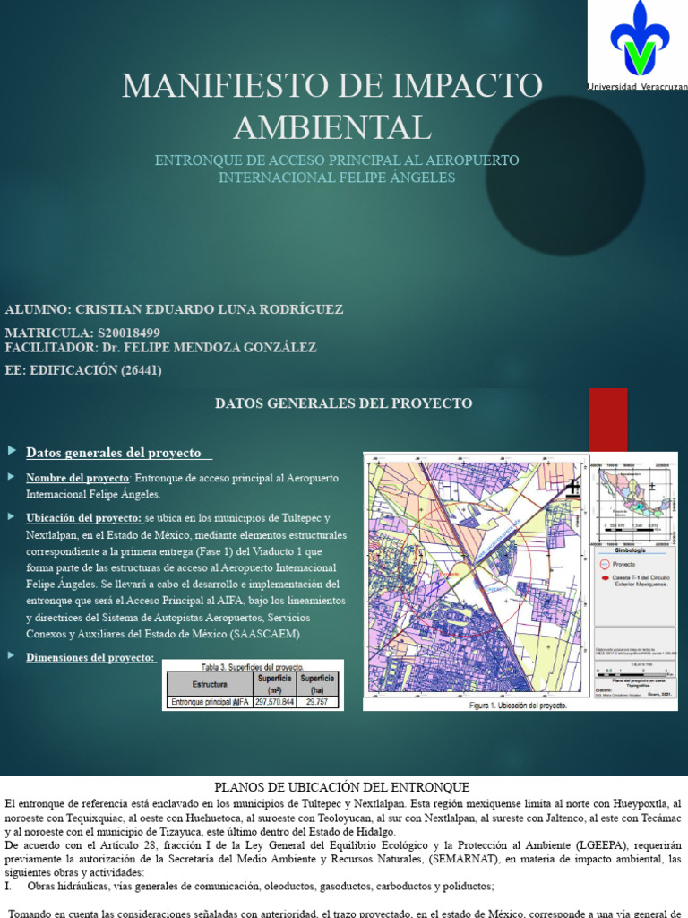 Impacto Ambiental Entronque AIFA | PDF | Entorno natural | Ecosistema