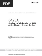 Download 6425AK-En Configuring Windows Server 2008 Active Directory DomainServices-Beta-TrainerManual by mariusforest SN67188964 doc pdf