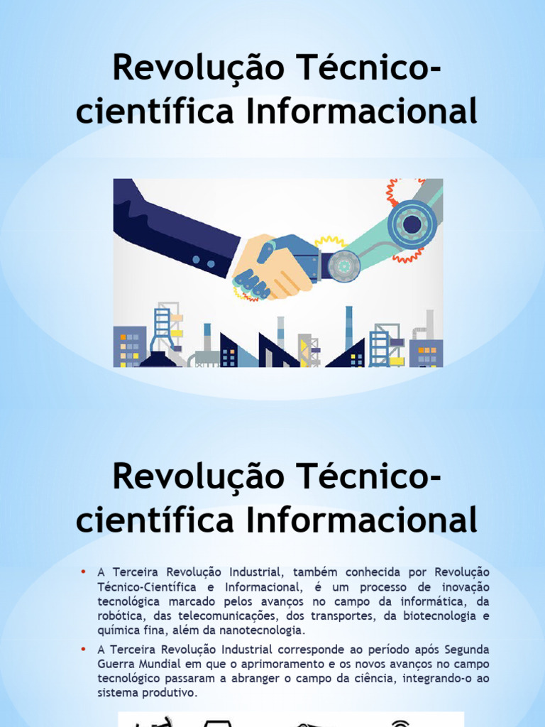 Revolução Técnico-Científica Informacional | PDF | Revolução Industrial ...