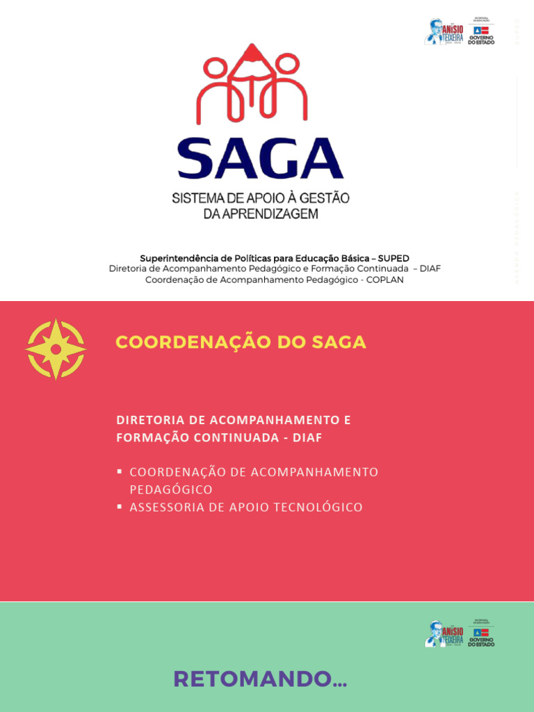 Acesso e Uso do Sistema SAGA na Educação | PDF | Pedagogia
