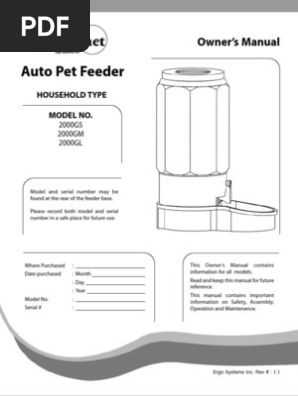 ergo auto pet feeder