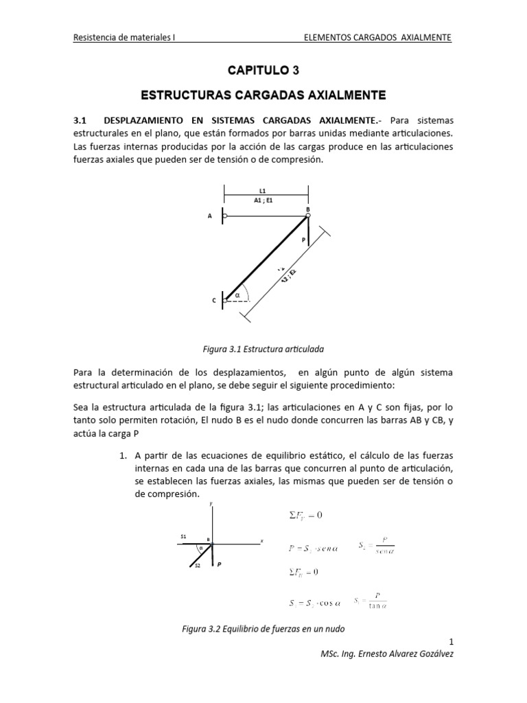 Elementos Cargados Axialmente | PDF | Resistencia de materiales ...