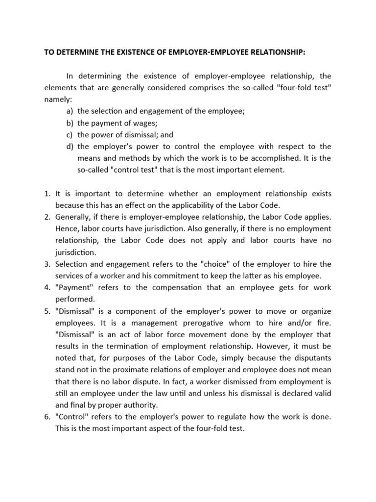 Labor code relevant laws and jurisprudence pdf employment