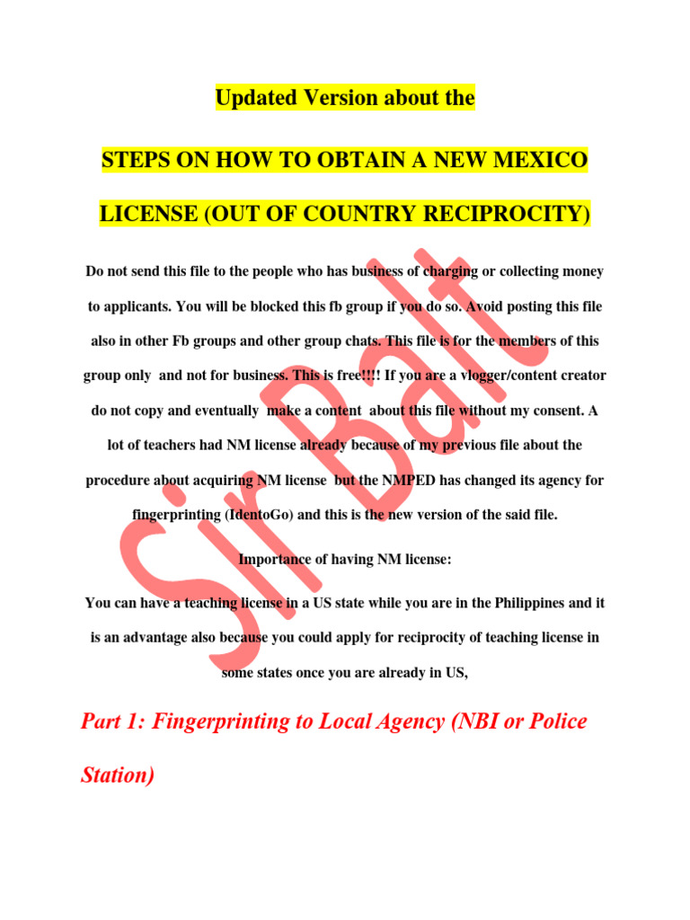 New Mexico Teacher License Guide | PDF | World Wide Web | Internet & Web