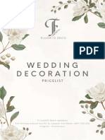 2023 Wedding Engagement Decoration Pricelist