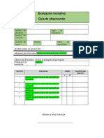 Instrumento Guía de Observación 301