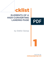 Checklist 1 - Elements of A High-Converting Landing Page