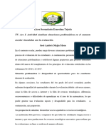 TV. Act. I. Actividad Analizan Situaciones Problemáticas en El Contexto Escolar Vinculadas Con La Evaluación.