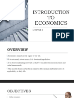 Module 1 Introduction To Economics