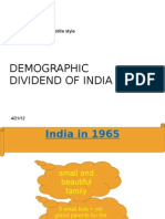 Demographic Dividend of India