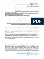 Comunicación Conjunta DGCyE-Ministerio de Transporte