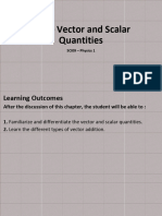 Vector Scalar Quantities