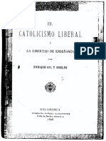 El Catolicismo Liberal y La Libertad de Enseñanza (1896) - Enrique Gil y Robles