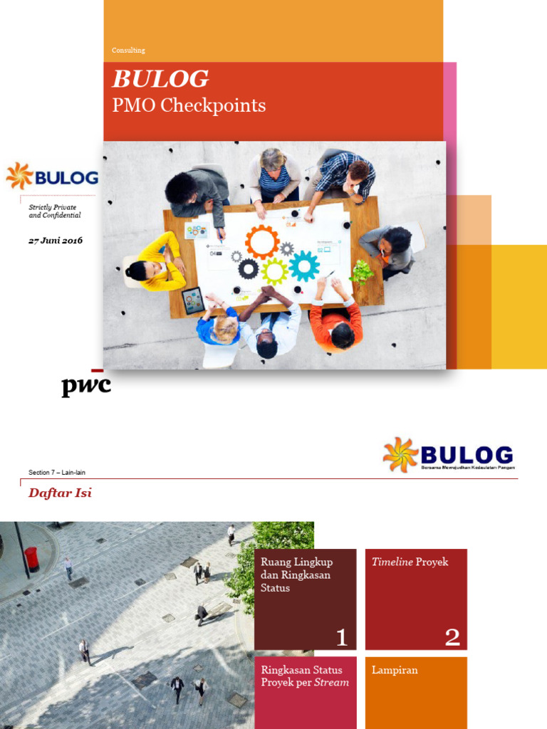 Proyek ERP BULOG: Status dan Timeline | PDF | Komputer