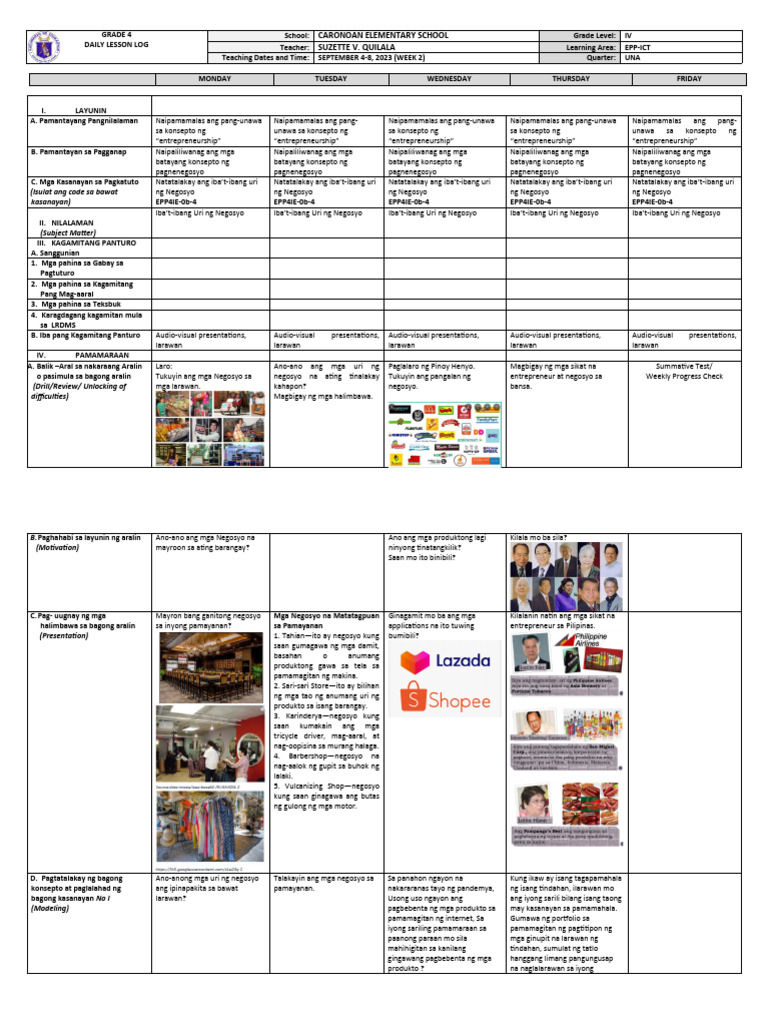 DLL EPP4 ICT W2 New@edumaymay | PDF