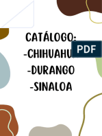 Catalogo Recetas de Sinaloa, Chihuahua y Durango