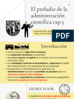 El Preludio de La Administración Científica Cap.5