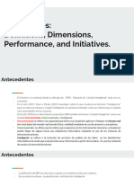 Ciudades Inteligentes, Definiciones, Dimensiones, Actuacion e Inciativas