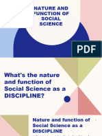 Nature and Function of Social Science