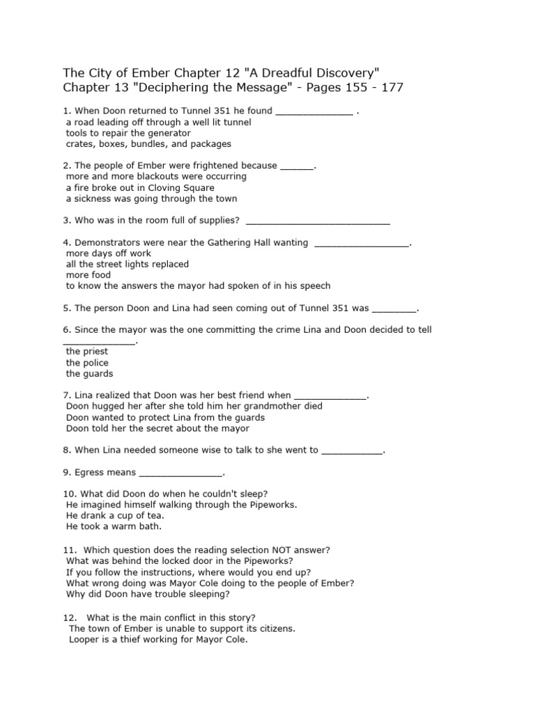 Ember Chapter 13 Deciphering Secrets PDF