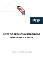 Lista de Precios Generadores Electricos