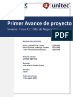 Tarea 4.1 Primer Avance de Proyecto