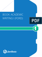 Academic Writing I Book (Ford)