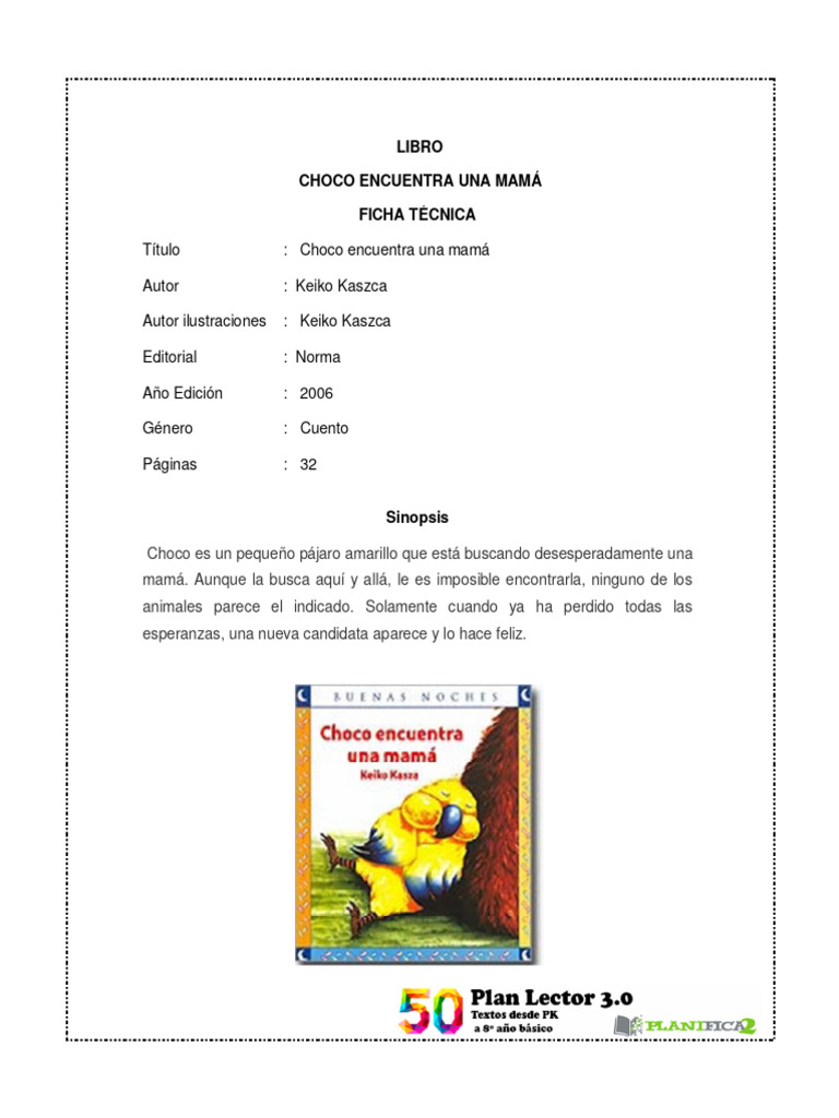 Recursos - Choco Encuentra Una Mamá | PDF