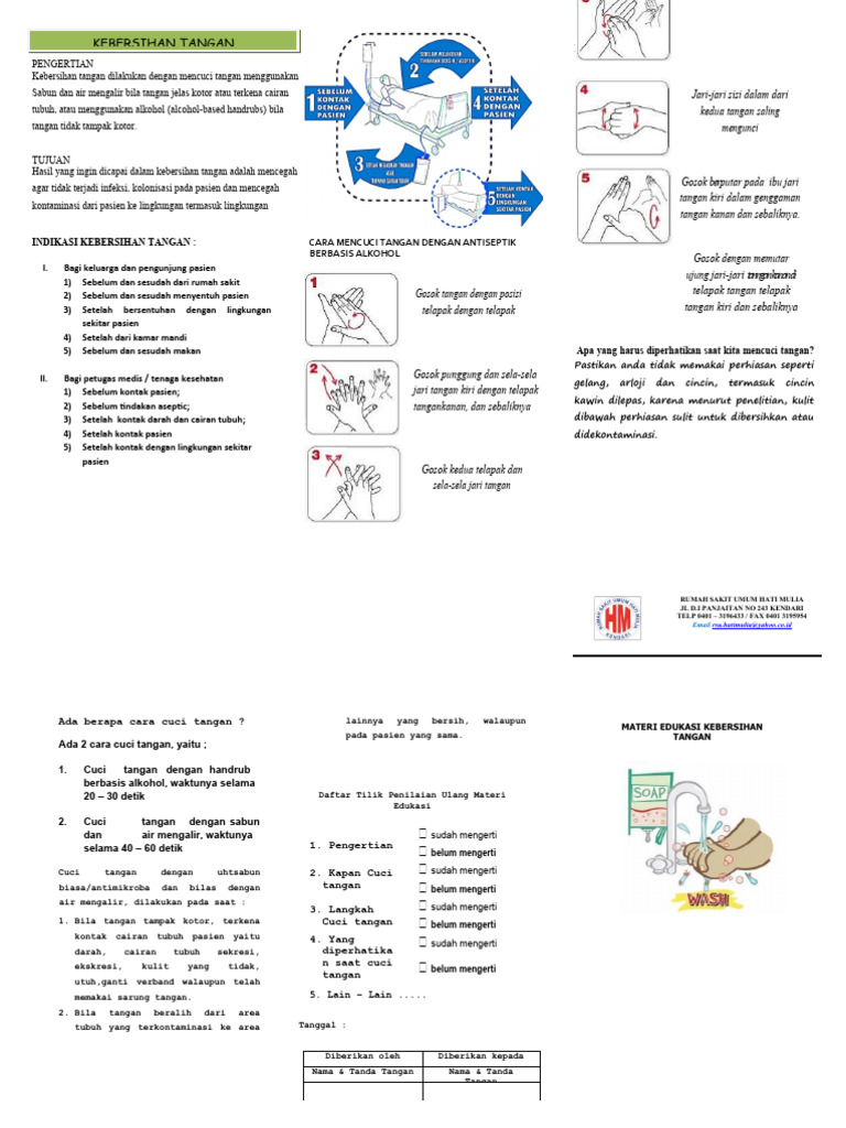 Leaflet Hand Hygiene | PDF