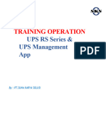 Training Operation UPS RS BRI