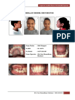 Rekam Medik Ortodonsi: Laporan Analisis Kasus Ortodontik Lepasan