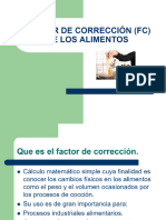FACTOR DE CORRECCIÓN (FC) DE LOS ALIMENTOS - PDF