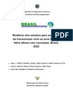 Vigilância Sorológica Nas Zonas Livres de Febre Aftosa Com Vacinação No Brasil - 2022