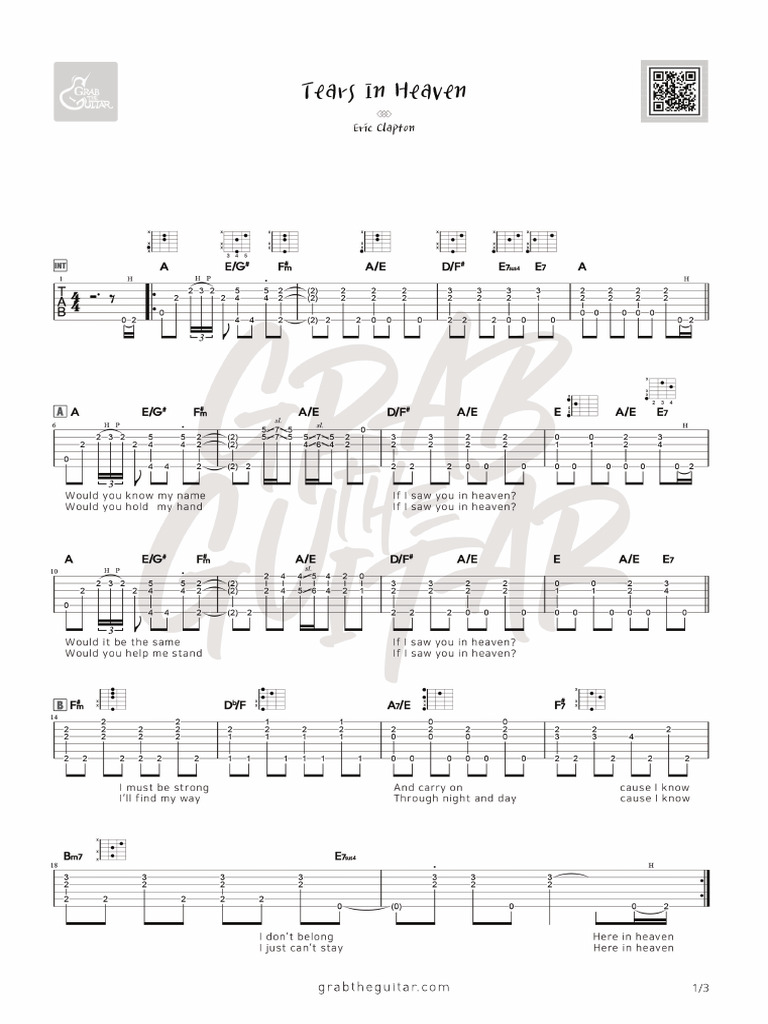 Tears in Heaven | PDF