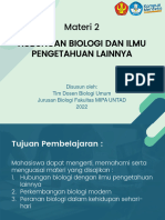 Biologi Umum 02 - Hubungan Biologi Dan Ilmu Pengetahuan Lainnya
