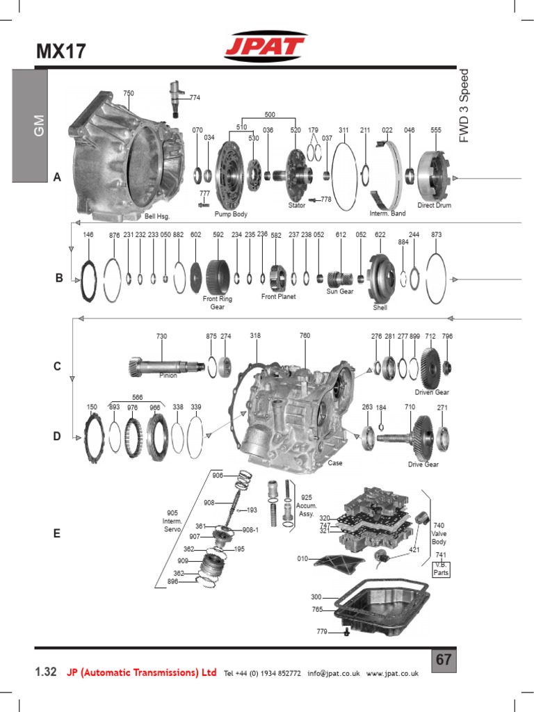 Geo Metro 3sp Automática - mx17 | PDF | Embrague | Engranaje