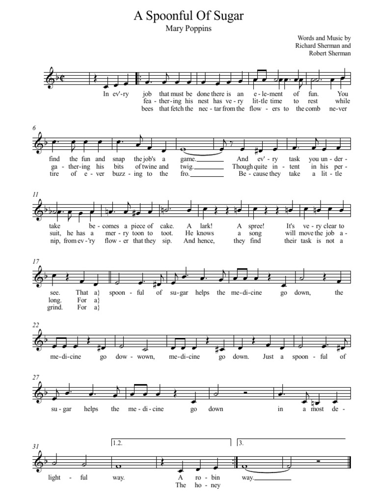 S A Spoonful of Sugar PDF