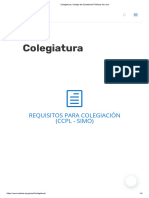 Colegiatura - Colegio de Contadores Públicos de Lima