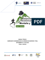 MANUAL TECNICO CAMPEONATO SURAMERICANO DE CARRERAS DE MONTAÑA - V2.0-25Jul-2023