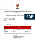 Rundown The General Elections Commission of The Republic of Indonesia