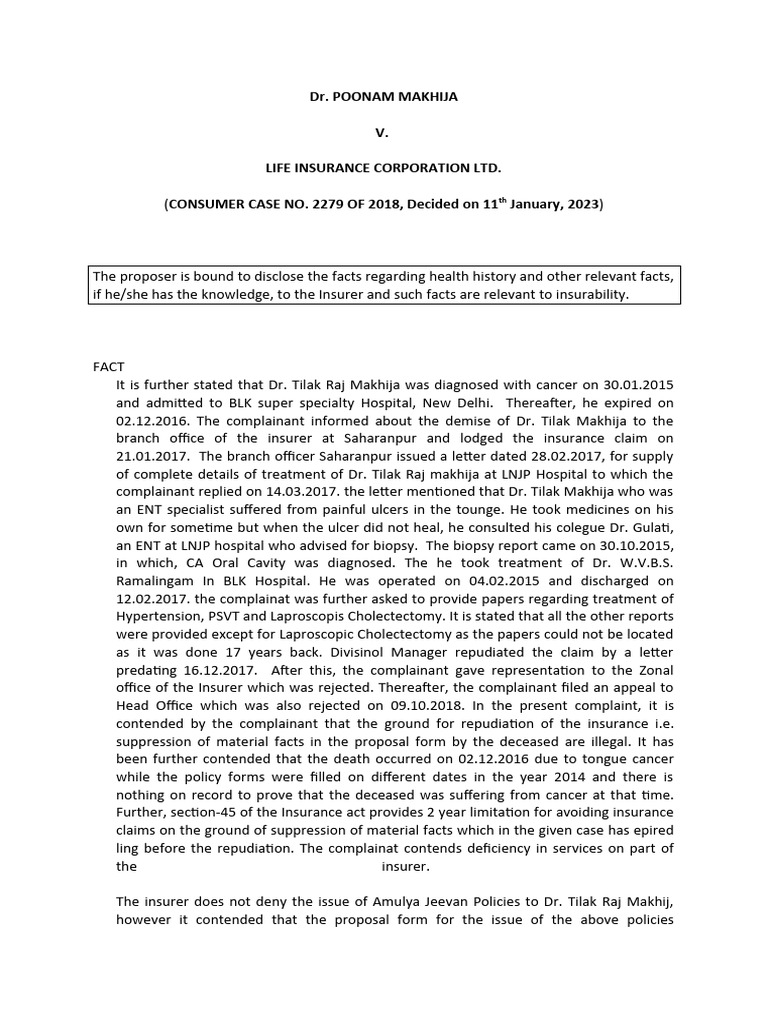 dr-poonam-makhija-v-life-insurance-corporation-summary-pdf