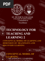 Lesson 6 - Conceptual Model of Learning and Dimension of Meaningful Discovery Learning