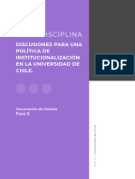 Transdisciplina-Discusiones para Una Pol&iacute Tica de Institucionalizaci&oacute N en La Universidad de Chile (02-05-2022)
