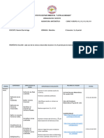 Ejemplo de Planificación Matemáticas 9no Grado II Semestre 2023