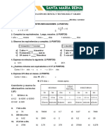 Evaluacion de Matemáticas 5° Lunes