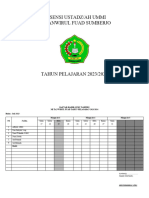 Absensi Guru Tahfidz Juli - Desember